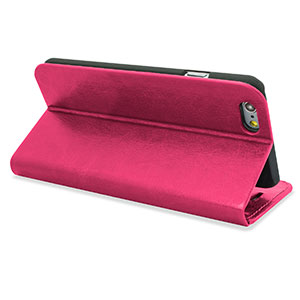Encase Leather-Style iPhone 6 Wallet Case - Hot Pink